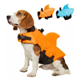 Colete Salva Vidas Flutuante Tubarão Shark Pet Dog Cachorro