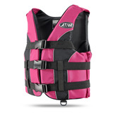 Colete Salva Vidas Homologado Ativa 55 Esportivo Rosa Gg