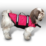 Colete Salva Vidas Pet Cães Rosa Tamanho P