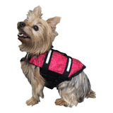 Colete Salva Vidas Pet Cães Rosa Tamanho Pp