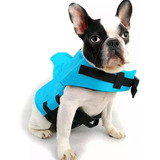 Colete Salva Vidas Tubarão Azul Pet Dog Cachorro Tam Xs