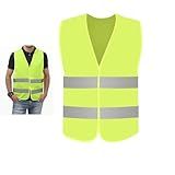 Colete Sinalizador EPI Faixa Refletiva Operario Segurança Do Trabalho Fluorescente Obra Construçao Civil Proteçao Ciclista Estrada Rodovia
