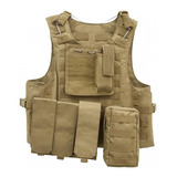 Colete Tático Modular Octos Airsoft Areia Ajustável