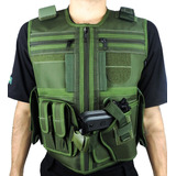 Colete Tático Verde Oliva Paintball Airsoft Policia