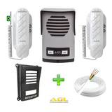 Coletivo Agl 2 Pontos 2 Interfones Protetor 50 Mts Cabo