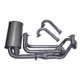 Coletor 4x1 Fusca Lateral Abafador Tipo Kombi black 