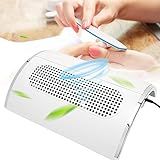 Coletor De Pó De Unhas 40 W 3 Ventoinhas Aspirador De Unhas Ferramenta De Sucção Forte Coletor De Pó De Unhas Para Salão De Beleza E Casa 1 