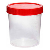 Coletor Esteril 80ml S Pa Transp Tampa Vermelha C 100