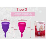 Coletor Menstrual Fleurity Kit3 C 2 Unidade Tipo 1 E Tipo 2