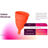 Coletor Menstrual Fleurity Unidade Pop Cor Tipo 1 Laranja