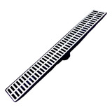 Coletor Ralo Linear 15x100 Saída Fundo Grelha Alumínio