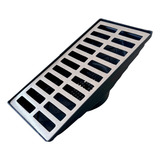 Coletor Ralo Linear 15x30 Saída Fundo Grelha Alumínio