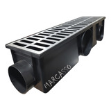 Coletor Ralo Linear Continuo Modular 15x50 Grelha Alumínio
