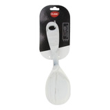 Colher Concha Pegadora Arroz Silicone Nylon Branco Clink