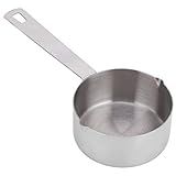 Colher De Medição De Tempero Em Pó Colher De Café Colher De Medição De Cozimento 304 Copo Medidor De Aço Inoxidável 304 Com Balanças Utensílios De Cozinha 1 2cup125ml 
