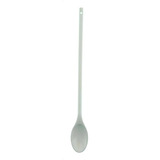 Colher De Nylon Resistente Cozinha Grande 30cm Industrial Cor Do Cabo Branca