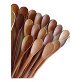 Colher De Pau Kit Com 20 Unidades 25cm