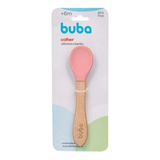 Colher De Silicone E Bambu Bebe Infantil Cores Buba