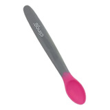 Colher De Silicone Ergonômica Termossensível 6m Rosa Clingo
