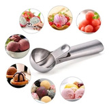 Colher De Sorvete Bola Com Ejetor Manual Inox Profissional