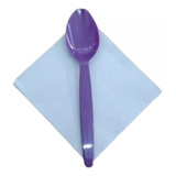Colher Descart Forte Açai sopa Embalada C Guardanap 500un