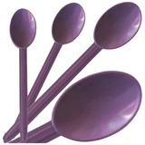 Colher Descartável Reforçada Roxo Açai Sorvete 1000 Unidade