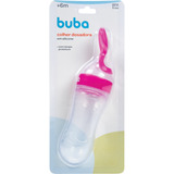 Colher Dosadora Rosa E Azul Papinha Leite Silicone Bebê Buba