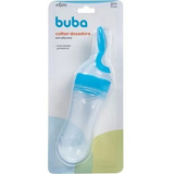 Colher Dosadora Rosa E Azul Papinha Leite Silicone Bebê Buba
