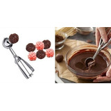 Colher Ejetora Inox Bola Sorvete Brigadeiro Docinho