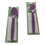 Colher Embalada C guardanapo Forte Açai Sopa 250und