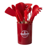 Colher Espatula Concha Utensilios Suporte De Silicone