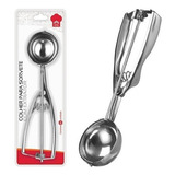 Colher Pegador De Sorvete Aço Inox Ejetor Bolas Com Extrator
