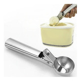 Colher Pegador De Sorvete Inox Bola Com Ejetor Profissional
