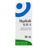 Colírio Hyabak 10ml Hidratação E Lubrificação