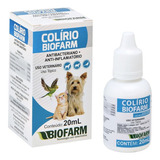Colírio Para Cães Gatos E Aves Antibacteriano Anti inflamatório Biofarm 20ml