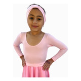 Collant Ballet Boddy Manga Longa Infantil Balé Dança Jazz