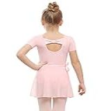Collant De Balé De Manga Curta STELLE Com Saia De Dança E Calça De Dança Ballet Pink Bow Back 6 7 Years
