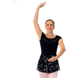 Collant De Ballet Com Detalhe Em Renda Sd 1209