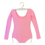 Collant Manga Longa Infantil Roupa De Ballet Balé