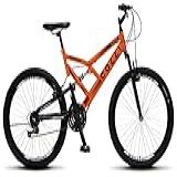 Colli Bike- Bicicleta GPS 148- Dupla Suspensão E Freios V-Brake- Aro 26 Aero- 36 Raias- Amortecedor Central- 21 Marchas