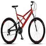 Colli Bike- Bicicleta GPS 148- Dupla Suspensão E Freios V-Brake- Aro 26 Aero- 36 Raias- Amortecedor Central- 21 Marchas