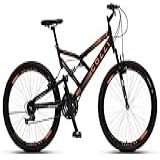 Colli Bike Bicicleta GPS 148 Dupla Suspensão E Freios V Brake Aro 26 Aero 36 Raias 21 Marchas