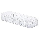 COLMEIA ORGANIZADORA DE ACRÍLICO 6 DIVISÓRIAS 40X13X7 CM