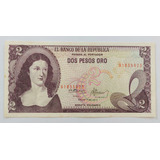 Colombia Cédula 2 Pesos Oro 1977