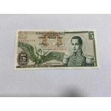 Colômbia Cédula 5 Pesos Oro 1971