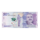 Colômbia Cédula De 50 000 Pesos De 2 018 Mbc