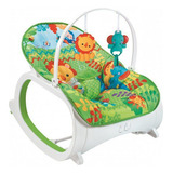 Color Baby Multi Assento Portátil Cadeira Infantil Portátil Alimentação Móbile Interativo Botão De Musica E Vibração Verde