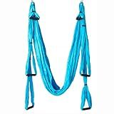 Columpio Suspenso Pilates Yoga Aéreo Balance Swing Bolsa Azul Claro