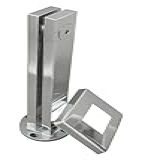 Coluna Para Guarda Corpo Torre Em Aço Inox 30cm Para Vidros