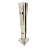 Coluna Torre Aço Inox 304 Com 40 Cm 2 Furos Guarda Corpo